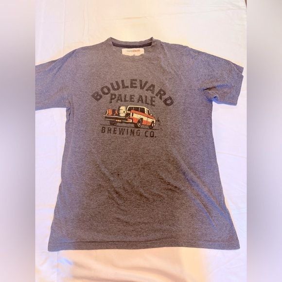 Camp David Tops - Vintage Boulevard Brewing Co. Pale Ale T-Shirt by Camp David – Heather Grey | S